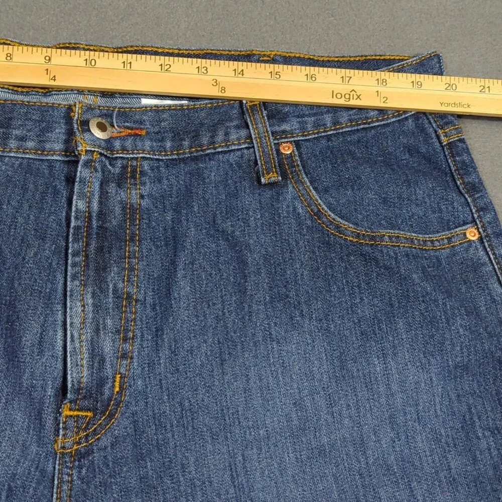 Cinch Jeans Men's 40x32 Blue Western Denim Black Label Loose Slightly Tapered